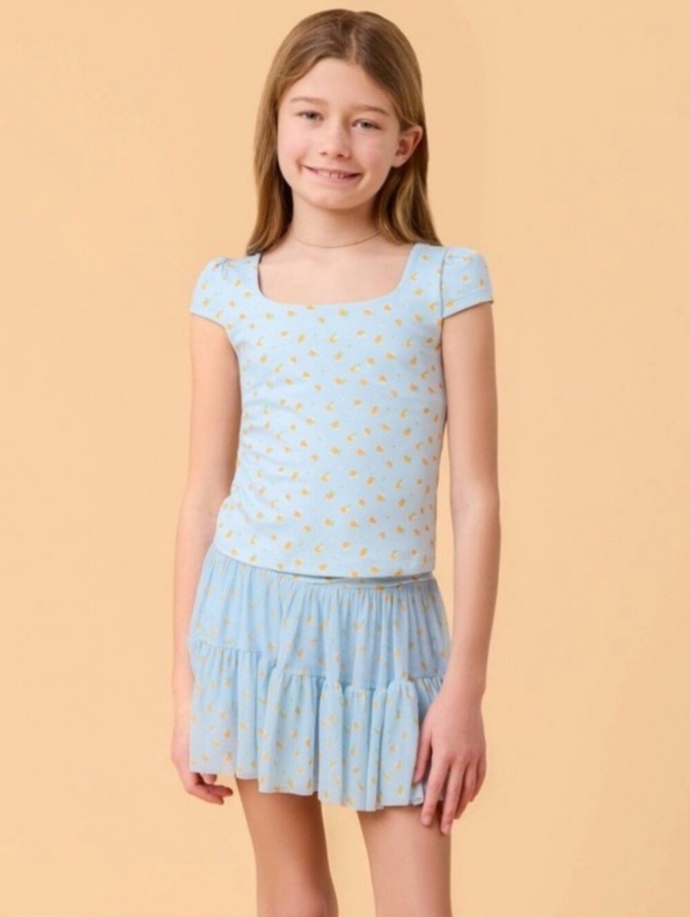 Blogilates Girls' Mommy & Me Princess Cap Sleeve Tee